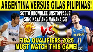 GILAS PILIPINAS vs ARGENTINA Unbelievable Pinas Plays FIBA Qualifiers 2k [upl. by Assiren]