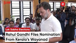 Rahul Gandhi Files Nomination From Wayanad Kerala  Lok Sabha Election 2024 [upl. by Puritan]