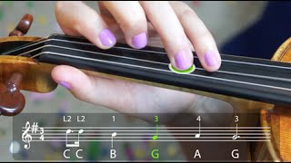 How to play Happy Birthday on the violin PLAY ALONG [upl. by Atteynek]