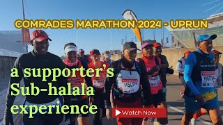 COMRADES MARATHON 2024  UPRUN  a supporters Subhalala experience [upl. by Dyann47]