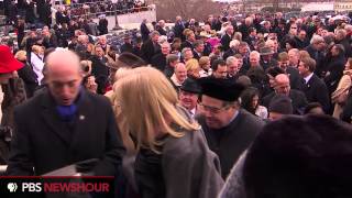 Watch President Obama and Guests Exit Inauguration Ceremony [upl. by Libbna]