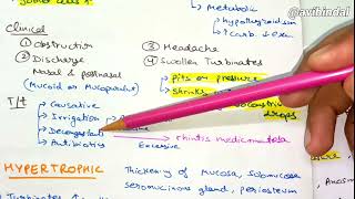 Chronic Rhinitis • Atropic Rhinitis  Hindi  ENT [upl. by Keil]