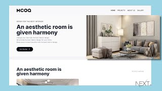 Building a Stunning Interior Designer Website with Nextjs [upl. by Tigges]