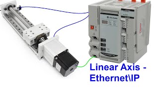 Linear axis controlled by Compactlogix PLC [upl. by Ennairak]