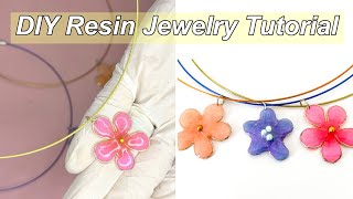 Easy UV Resin Jewelry Resin Art Tutorial for Beginners [upl. by Dunkin]