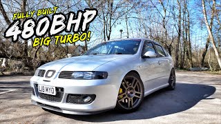 THIS FULLY FORGED BIG TURBO 480BHP SEAT LEON CUPRA R IS NUTS [upl. by Mayda]