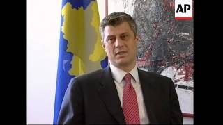 AP interview with Kosovos Prime Minister Hashim Thaci [upl. by Davide]