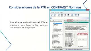 Aprende a Calcular el PTU en Contpaq i nominas 2022 [upl. by Leirea]