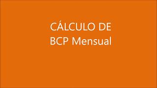 Cálculo Base Contingencias Profesionales Bcp Mensual Método de los 5 pasos [upl. by Nosyerg]