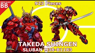 LEGO Robot Takeda Shingen  Sluban M38  B1183  ⚡️ Speed build How to make a Robot Samurai Kai [upl. by Yhcir]