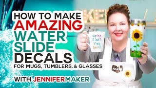 Make Amazing Waterslide Decals for Tumblers Mugs and Glasses [upl. by Arimat]