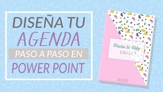 DISEÑA TU AGENDA PASO A PASO EN POWER POINT ESTILO 90S Fácil [upl. by Kask75]