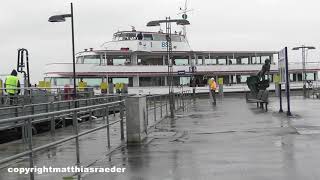 Schlechtwetter Schifffahrt auf dem Bodensee 2021 von Hagnau nach Bregenz und zurück [upl. by Ellerad730]