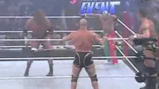 WWEJohn Cena Triple H VS Kurt Angle Randy Orton Rey M  Vidéo Dailymotionmp4 [upl. by Adore]