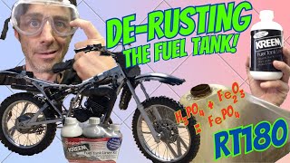 REMOVE RUST FROM RT180 FUEL TANK And How NOT To [upl. by Cavill]