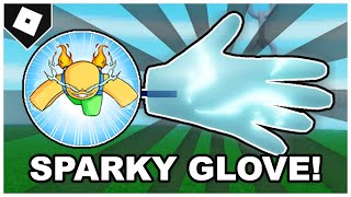 Slap Battles  FULL GUIDE How to get SPARKY GLOVE  quotINCREDIBLE RUNNING MANquot BADGE ROBLOX [upl. by Callan441]