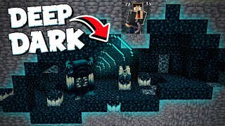 FINALMENTE ACHAMOS a CAVERNA DO WARDEN DEEP DARK no MINECRAFT SURVIVAL 119 [upl. by Aduh]