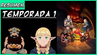 RESUMEN ANIME  Dungeon Meshi  Temporada 1 FARMEA MONSTRUOS Y PROGRESA [upl. by Walls18]