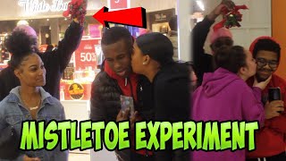 Mistletoe Public Social Experiment 🎄😘 How to help your friends get kisses [upl. by Dolphin974]