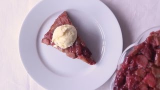 Tarte tatin van aardbei en rabarber [upl. by Aw]