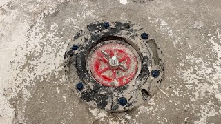 How to Attach Toilet Flange to the Concrete Floor [upl. by Hazlip613]