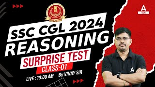 SSC CGL 2024  SSC CGL Reasoning Classes By Vinay Tiwari  SSC CGL Reasoning Previous Year Papers 1 [upl. by Boone777]