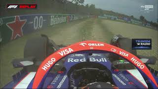 Leaked Radio Yuki Tsunoda Remarkable Injury After Big Crash Hungarian Grand Prix F1 [upl. by Ulla]