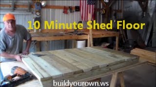 10 Minuite Shed Floor [upl. by Gina]