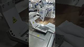 RAMBO RM150Polo shirt side vents setter machines testing before delivery [upl. by Enalahs144]