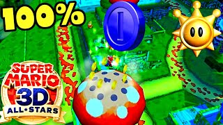 Super Mario Sunshine Blue Coins Pianta Village  100 Coins 22 [upl. by Pascale]