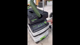 Festool KSC 60 Cordless Mitre Saw  CTC Midi I Cordless Dust Extractor [upl. by Chelsae571]