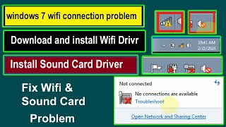 how to fix windows 7 wifi problem how to download and install driver in any windows [upl. by Pesvoh]