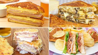 4 SÁNDWICHES IRRESISTIBLES  Fáciles Rápidos y Deliciosos [upl. by Nelhsa]