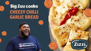 Big Zuu Cooks Zizzis FAMOUS Cheesy Chilli Garlic Bread  Zizzi [upl. by Aiam]