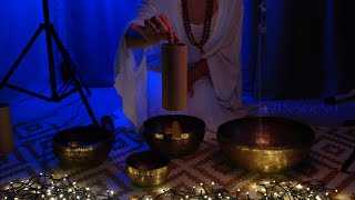 Live Tibetan Singing Bowls Meditation  Sound Healing For Relaxation  Shavasana [upl. by Nostets]