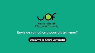 Étudie à lUniversité de lOntario français [upl. by Chaddie]