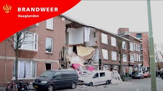 Brandweer Haaglanden  Explosie Jan van der Heijdenstraat Den Haag 2019 [upl. by Yup19]