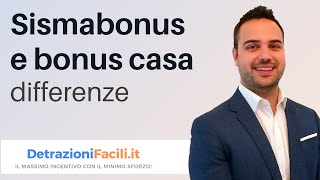 SISMA BONUS E BONUS CASA differenze [upl. by Lancelot]