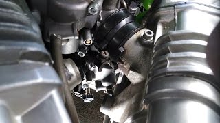 Fuel mixture screw adjustment on honda xrv 750 [upl. by Roach689]