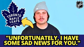 URGENT AUSTON MATTHEWS IS OUT DUE TO INJURY SAD NEWS FOR THE FANS MAPLE LEAFS NEWS [upl. by Llemej2]