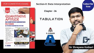 Tabulation Reasoning Tricks  Quantitative Aptitude  Chapter36  S Chand Academy [upl. by Elyn477]