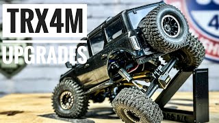 Traxxas TRX4M BUILD  BIG PERFORMANCE GAINS NEW Long Travel Shocks Brass Upgrades amp More [upl. by Chandler]