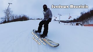 Snowboarding at Sundown Mountain in Dubuque IA  2021 [upl. by Pearse]