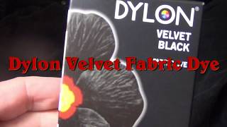 Dylon Velvet Black 12 Washing Machine Hand Clothes Fabric Dye Die [upl. by Dworman]