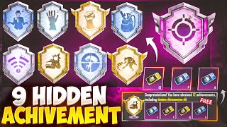 ALL NEW HIDDEN ACHIVEMENT IN BGMI  TOP 9 HIDDEN ACHIVEMENT IN BGMI  NEW HIDDEN ACHIVEMENT IN BGMI [upl. by Baryram198]