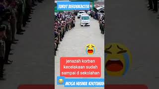 Turut Terduka Cita  Jenazah tiba di SMK Depok Tangis isak sedih smkdepok studytour musibah [upl. by Havelock]