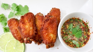 Thai Style Chicken Wings ไก่ทอดน้ำปลา  Episode 144 [upl. by Petta595]