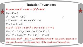 Grade 12 Math ch 6 Rotation Invariants [upl. by Akahc680]