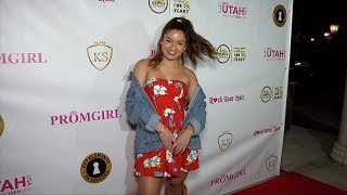 Sydney Agudong quotKaylyn Slevins Sneaker Ballquot Red Carpet [upl. by Acisset323]