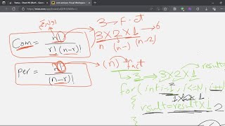 Combination and Permutation problem  codeforces solution Arabic [upl. by Lliw413]